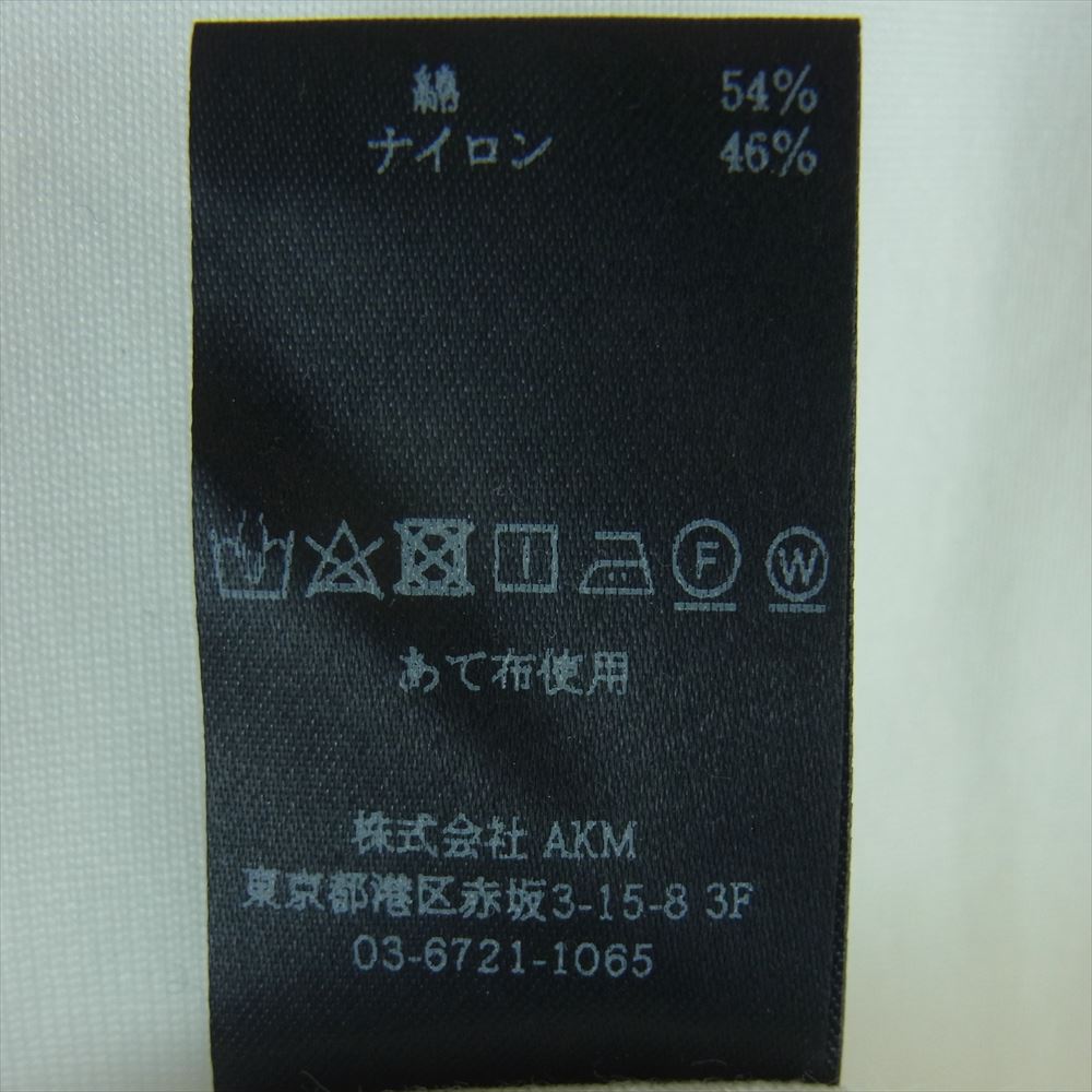 1piu1uguale3 ウノピュウノウグァーレトレ MRT258 CTN056 ネックタグ付き Vネック 半袖 Tシャツ カットソー ホワイト系 3【中古】
