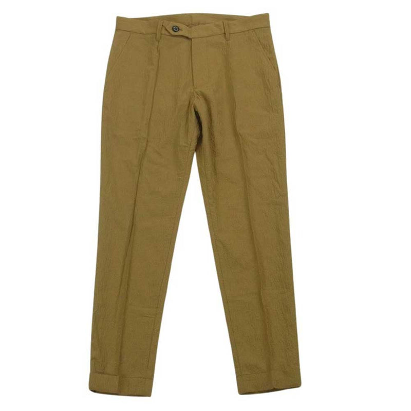 1piu1uguale3 ウノピュウノウグァーレトレ MRP401 NYU021 CREASE SLACKS クリース シアサッカー スラックス パンツ ブラウン系 4【中古】