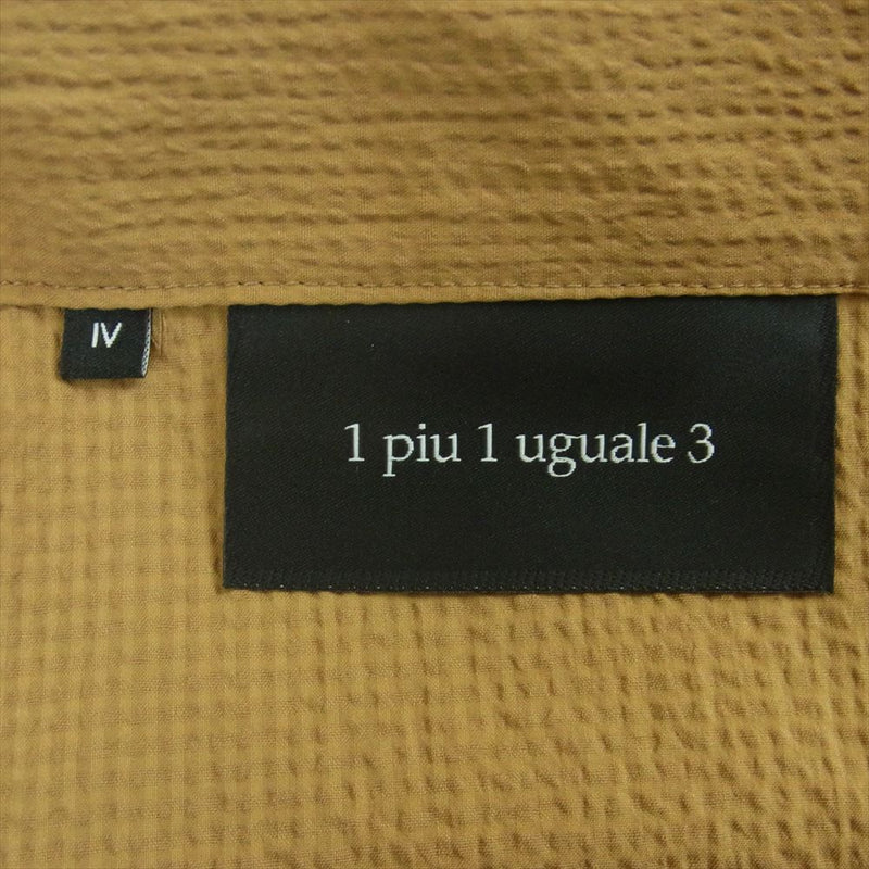 1piu1uguale3 ウノピュウノウグァーレトレ MRP401 NYU021 CREASE SLACKS クリース シアサッカー スラックス パンツ ブラウン系 4【中古】