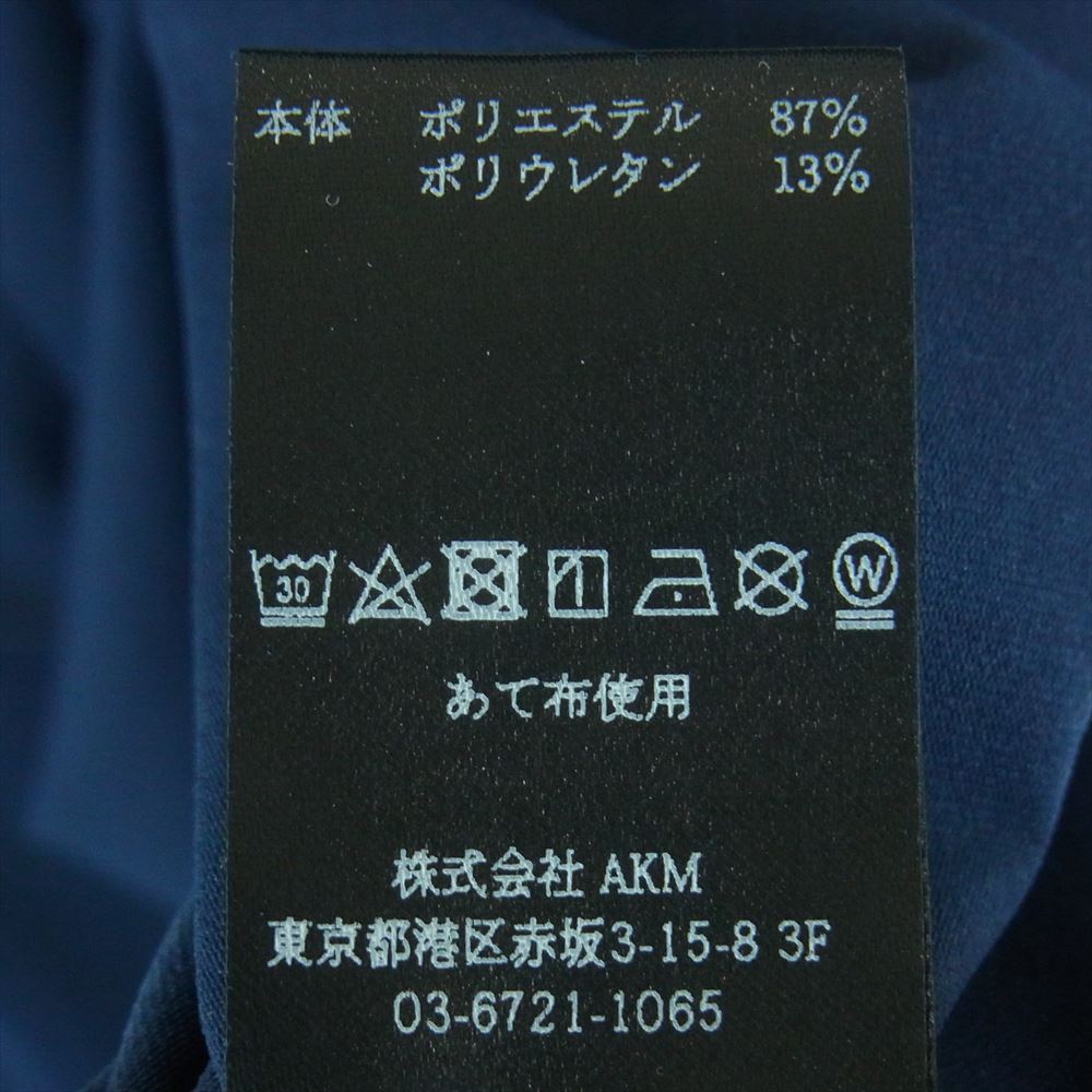 1piu1uguale3 ウノピュウノウグァーレトレ GDT011 POE417 ADP GOLF ゴルフ S/S MOCK NECK モックネック スモールロゴ 半袖 Tシャツ カットソー ダークネイビー系 ホワイト系 4【美品】【中古】