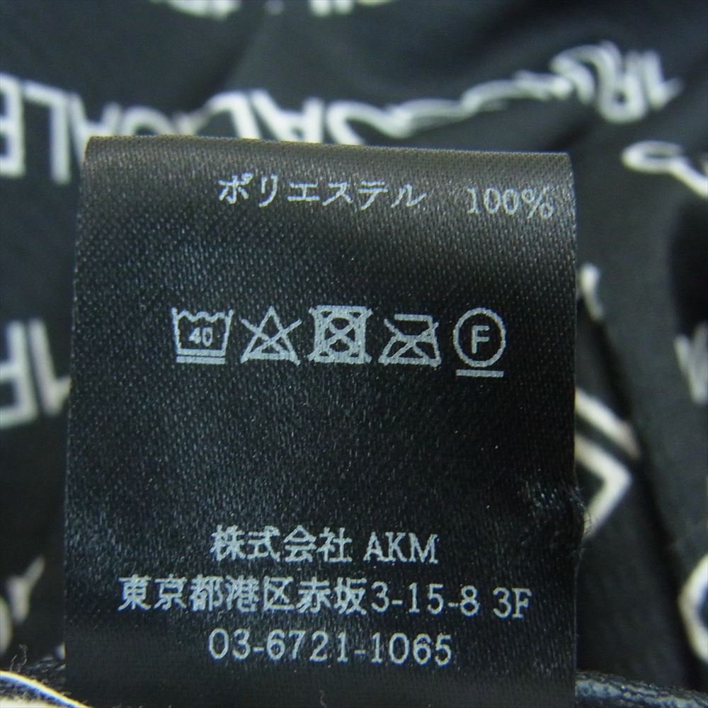 1piu1uguale3 ウノピュウノウグァーレトレ GRP048 POE335 GOLF ゴルフ DIAGONAL LOGO SHORTS ポリエステルメッシュ ロゴプリント ショーツ ショート ハーフ パンツ ブラック系 ホワイト系 4【中古】