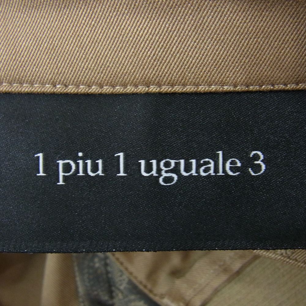 1piu1uguale3 ウノピュウノウグァーレトレ MRP566 CTP097 RIB SLACKS リブ スラックスパンツ ブラウン系 IV【中古】