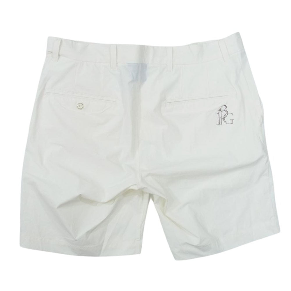 1piu1uguale3 ウノピュウノウグァーレトレ GRP021 NYN033 S.KATAYAMA 片山晋呉プロモデル SHORT PANTS REGULAR レギュラー ショーツ ハーフパンツ ホワイト系 VI【中古】