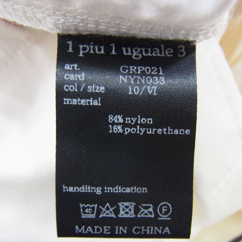 1piu1uguale3 ウノピュウノウグァーレトレ GRP021 NYN033 S.KATAYAMA 片山晋呉プロモデル SHORT PANTS REGULAR レギュラー ショーツ ハーフパンツ ホワイト系 VI【中古】