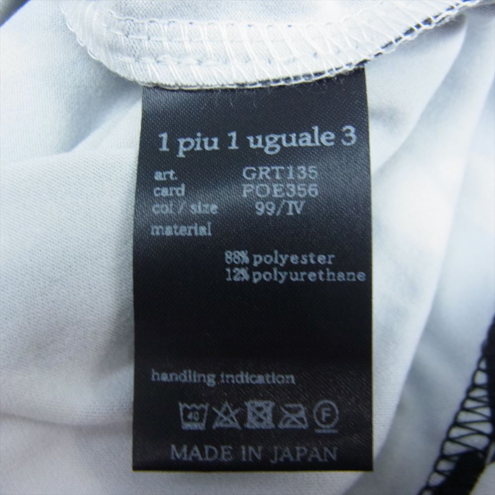 1piu1uguale3 ウノピュウノウグァーレトレ GRT135 POE356 GOLF ゴルフ GIANT LOGO S/S POLO ジャイアントロゴ 半袖 ポロシャツ ブラック系 4【中古】