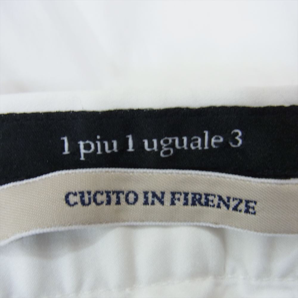 1piu1uguale3 ウノピュウノウグァーレトレ MRP186 CTU142 Giab's ARCHIVIO 別注 EASY ITALY TROUSERS イタリア製 ジャブス イージー トラウザー スラックスパンツ ホワイト系 VII【中古】