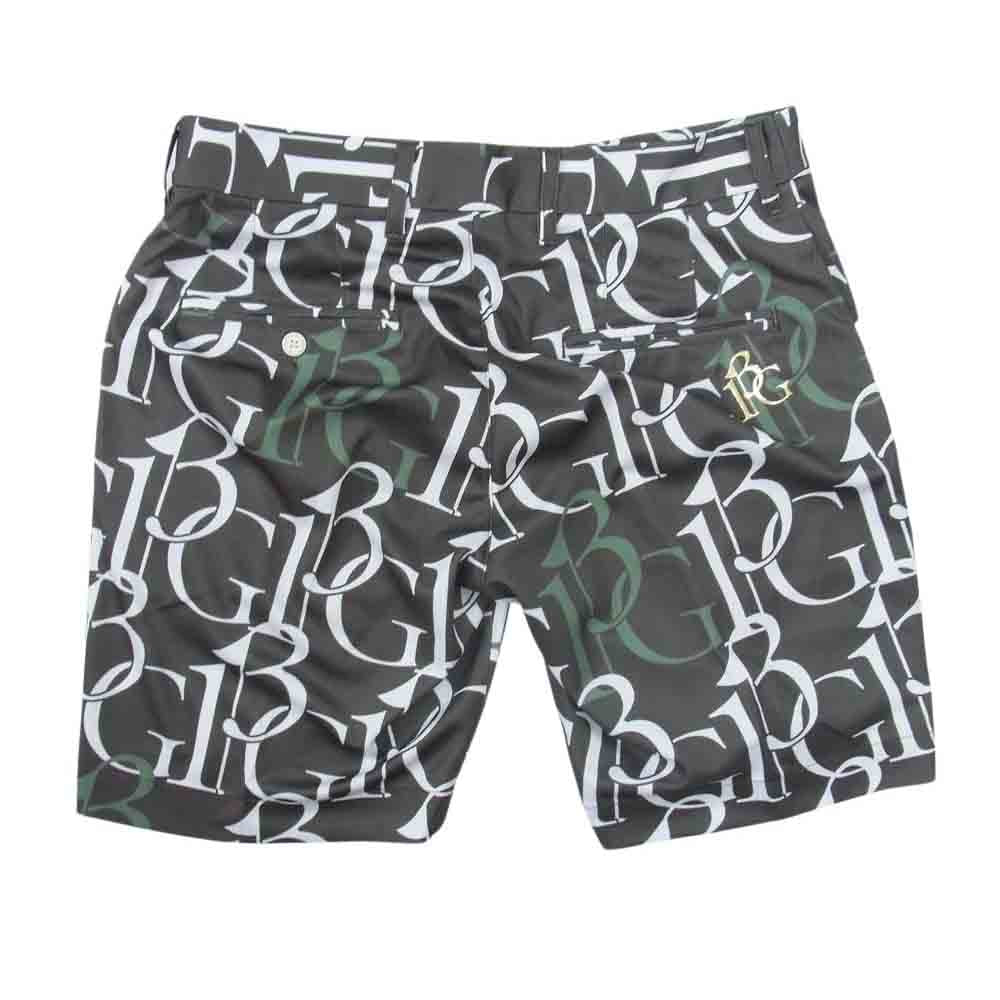 1piu1uguale3 ウノピュウノウグァーレトレ GRP105 POE398 GOLF ゴルフ SHORTS 113G FULL MIX LOGO フルミックスロゴ ショーツ ハーフパンツ カーキ系 IV【中古】