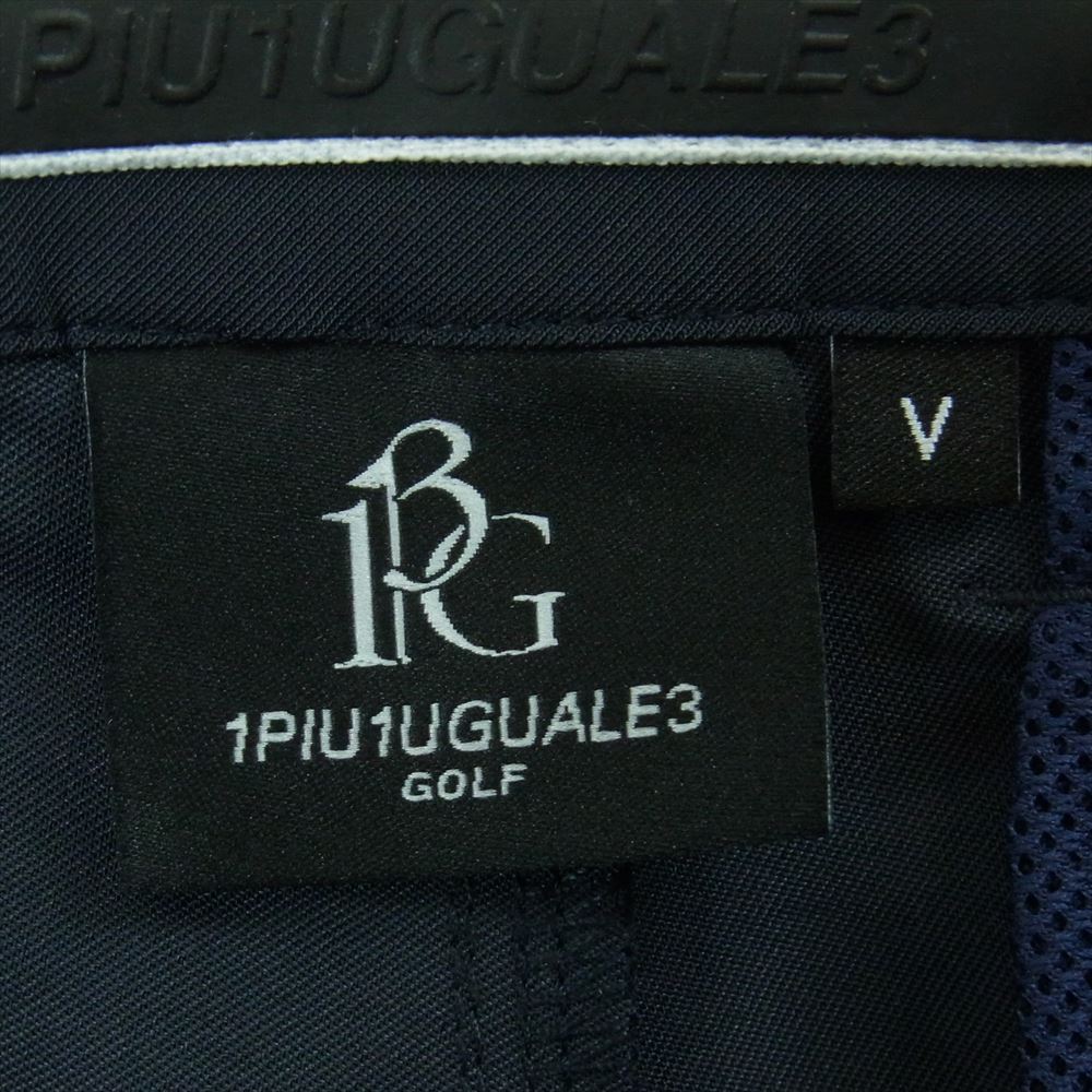 1piu1uguale3 ウノピュウノウグァーレトレ GDP009 POE418 GOLF ゴルフ 113 ADP ZIP SLACKS 裾ジップ スラックス パンツ トラウザー ダークネイビー系 5【中古】