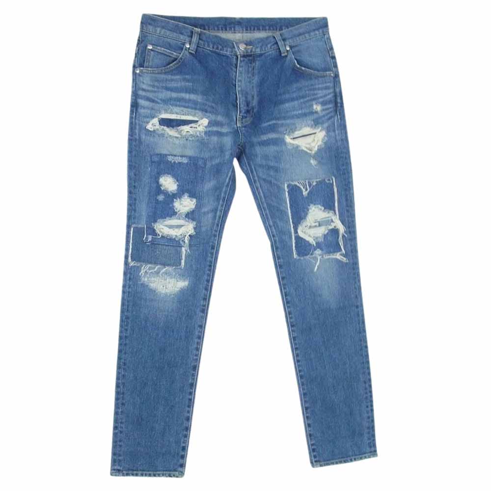 1piu1uguale3 ウノピュウノウグァーレトレ MRP493 CTU221 9TAPERED PROGRESSIVE DENIM ナインテーパード プログレッシヴ デニムパンツ ジーンズ インディゴブルー系 VI【中古】