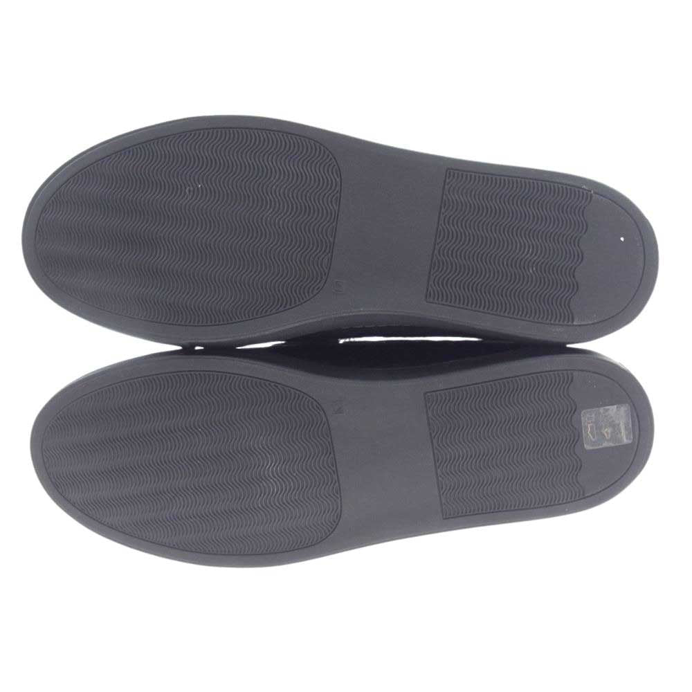 1piu1uguale3 ウノピュウノウグァーレトレ ESSEUTESSE PENNY SLIP ON エッセユーティーエッセ エナメルカーフレザー ペニー ローファー ハラコ シューズ スリップオン スリッポン スニーカー ブラック系 43【中古】