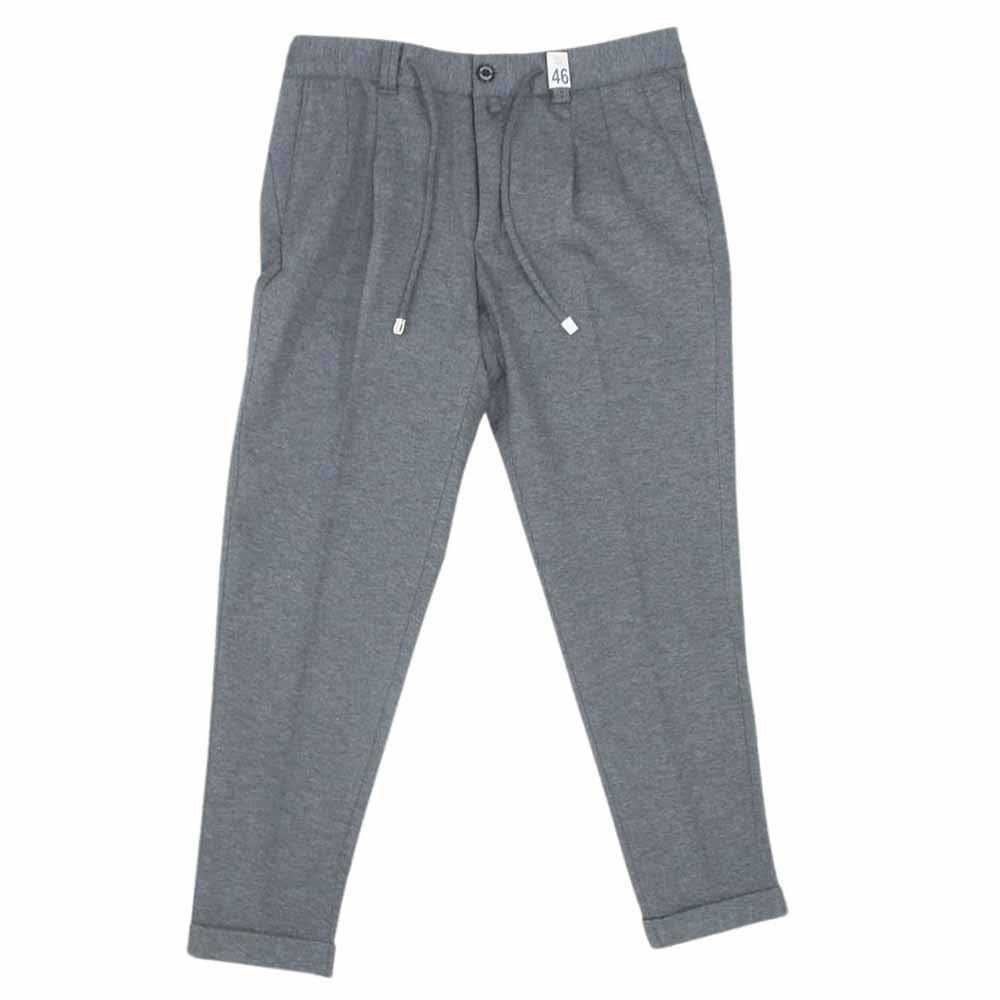 1piu1uguale3 ウノピュウノウグァーレトレ MRP186 NYU053 Giab’s ARCHIVIO 別注 EASY ITALY TROUSERS イタリア製 ジャブス イージー タック テーパード トラウザー パンツ グレー系 46【中古】