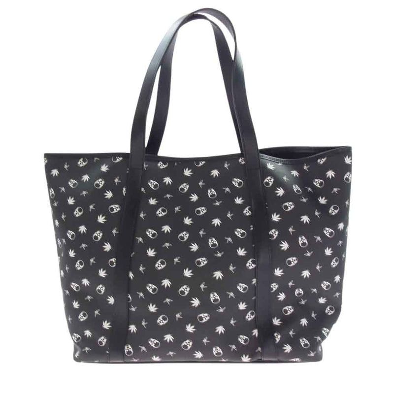 1piu1uguale3 ウノピュウノウグァーレトレ lucien pellat-finet ルシアンペラフィネ ORIGINAL MONOGRAM TOTE BAG LARGE オリジナルモノグラム トートバッグ ラージ ブラック系【美品】【中古】