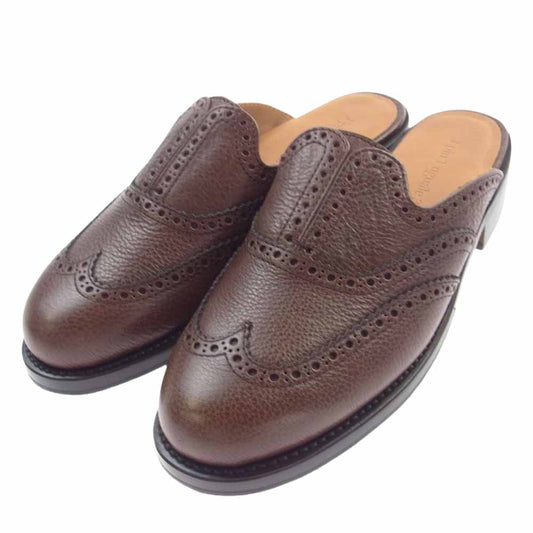 1piu1uguale3 ウノピュウノウグァーレトレ 398 19SS WINGTIP SANDAL  ウィングチップ サンダル ブラウン系 41【極上美品】【中古】