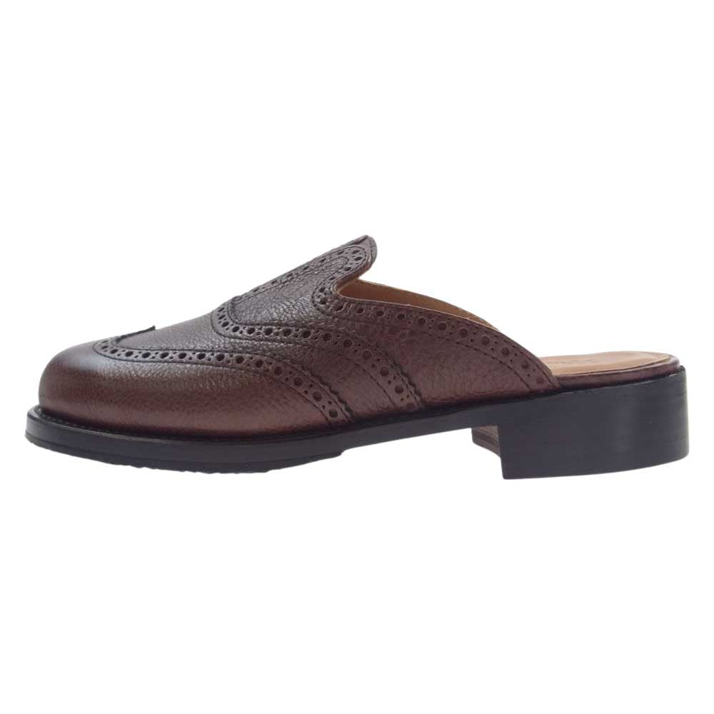 1piu1uguale3 ウノピュウノウグァーレトレ 398 19SS WINGTIP SANDAL  ウィングチップ サンダル ブラウン系 41【極上美品】【中古】