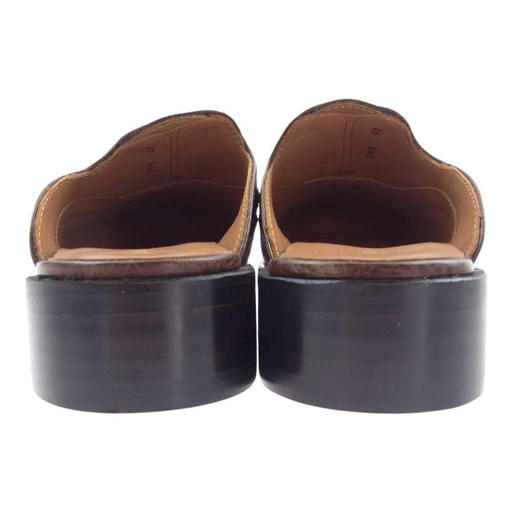 1piu1uguale3 ウノピュウノウグァーレトレ 398 19SS WINGTIP SANDAL  ウィングチップ サンダル ブラウン系 41【極上美品】【中古】