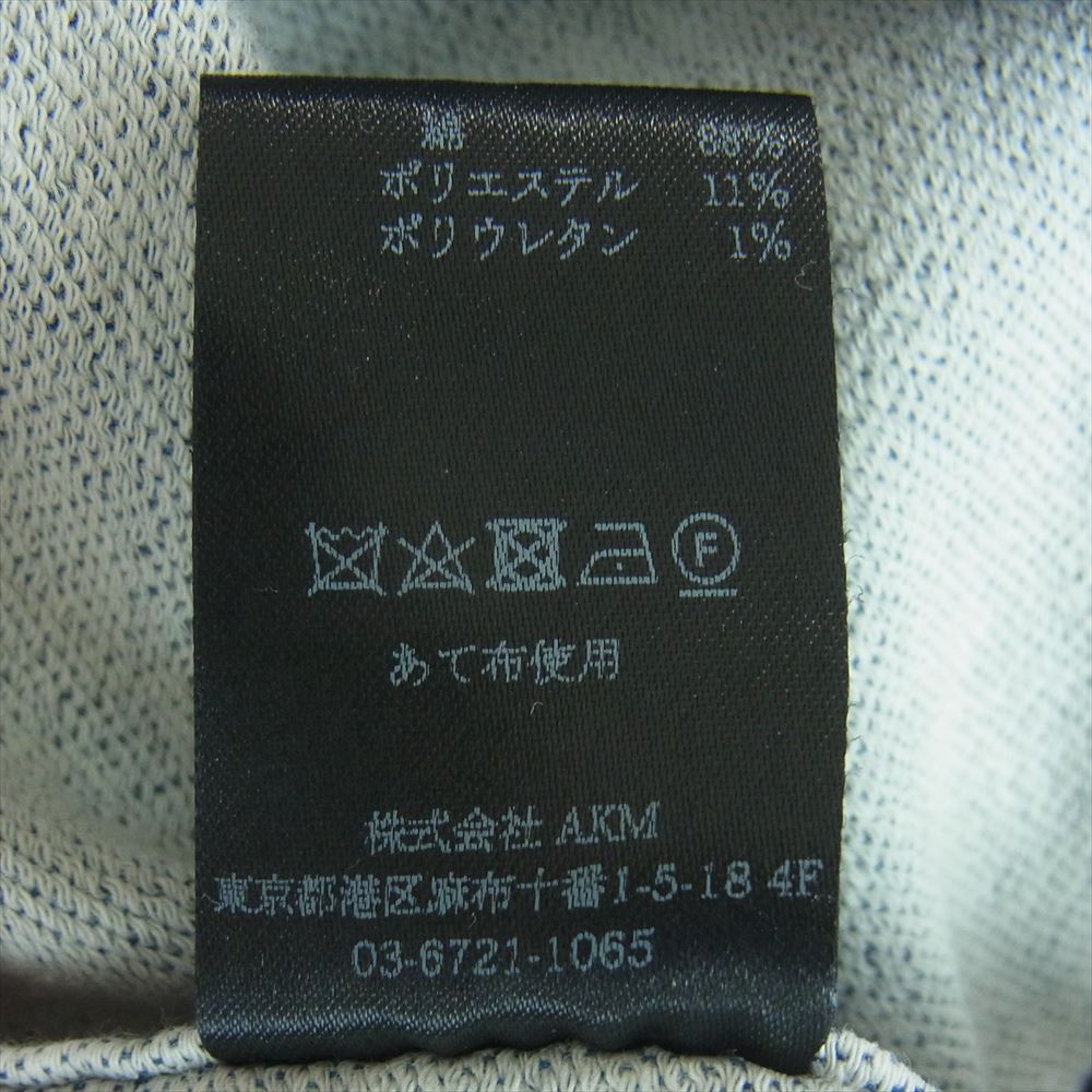 1piu1uguale3 ウノピュウノウグァーレトレ 20SS MRS133 COT304 lucien pellat-finet ルシアンペラフィネ ガンジャ マリファナパッチ バックロゴ デニム ウエスタン 長袖 シャツ ジャケット インディゴブルー系 6【中古】