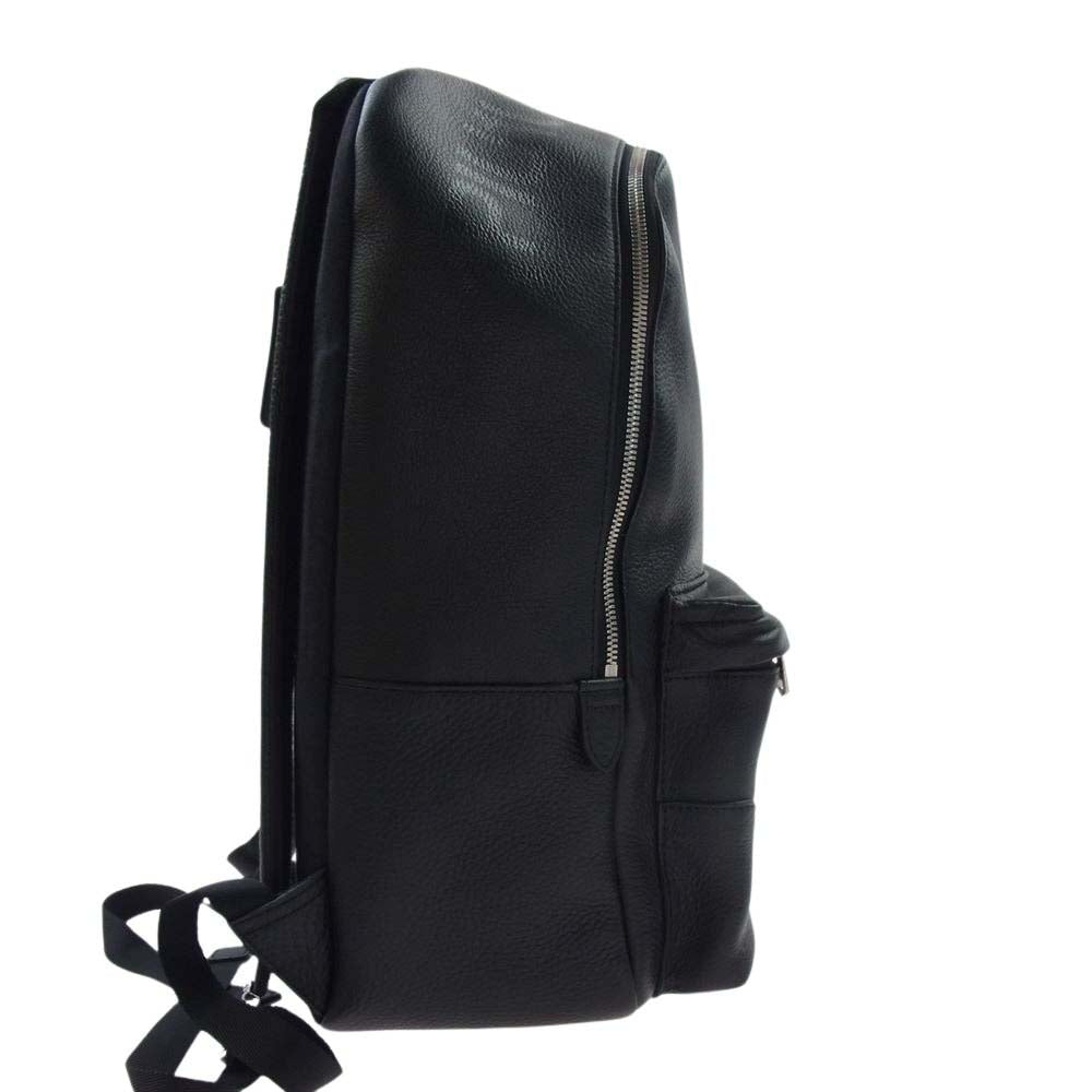1piu1uguale3 ウノピュウノウグァーレトレ PELLE MORBIDA ペッレモルビダ 別注 MRG433 COW118 シュリンクレザー バックパック リュック ブラック系【中古】