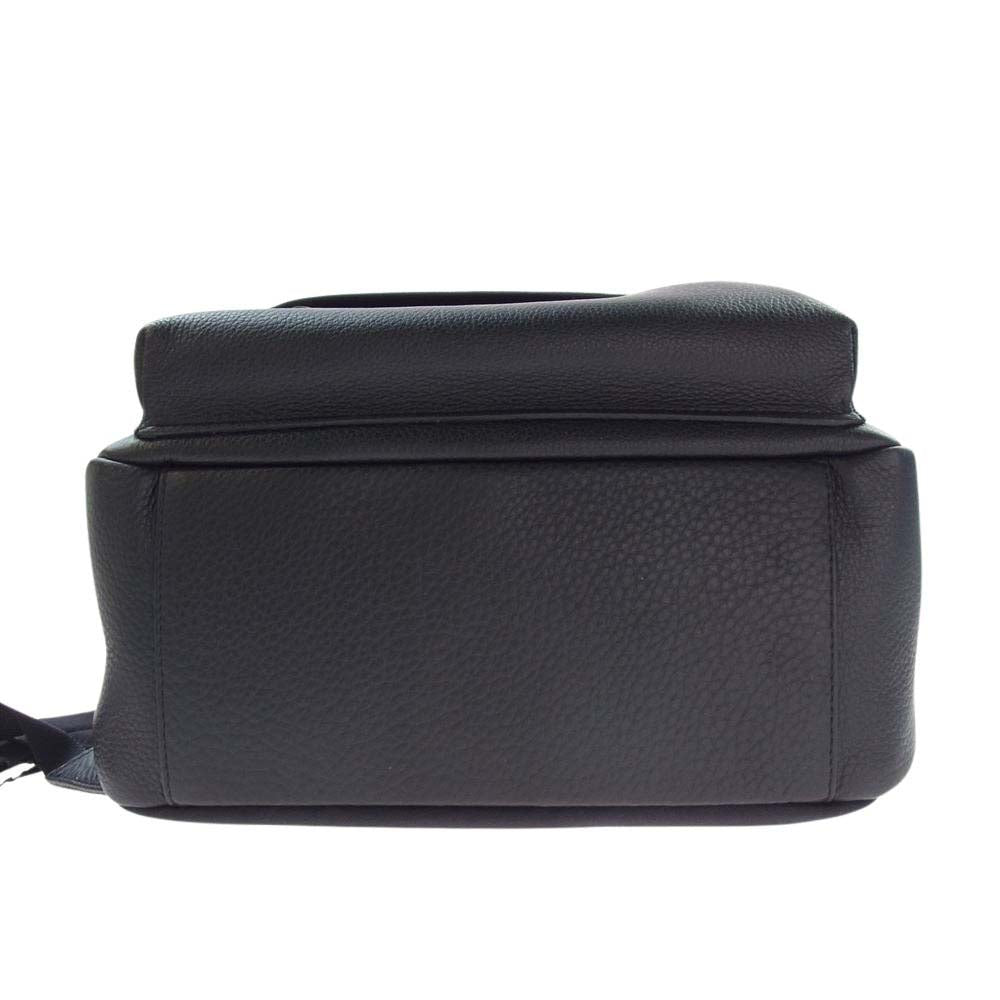 1piu1uguale3 ウノピュウノウグァーレトレ PELLE MORBIDA ペッレモルビダ 別注 MRG433 COW118 シュリンクレザー バックパック リュック ブラック系【中古】