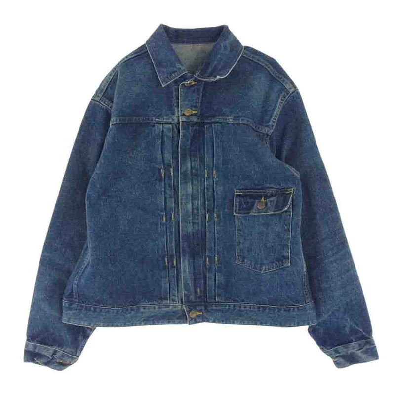 ニューマニュアル NM-NO.1 DENIM JACKET ONE-WASHED HEADLIGHT ZIP JACKET デニム ハード ライト ジップ ジャケット インディゴブルー系【中古】