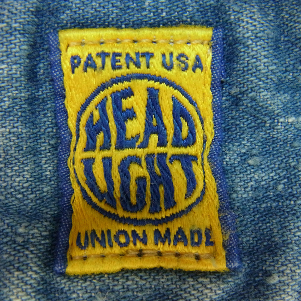 ニューマニュアル NM-NO.1 DENIM JACKET ONE-WASHED HEADLIGHT ZIP JACKET デニム ハード ライト ジップ ジャケット インディゴブルー系【中古】
