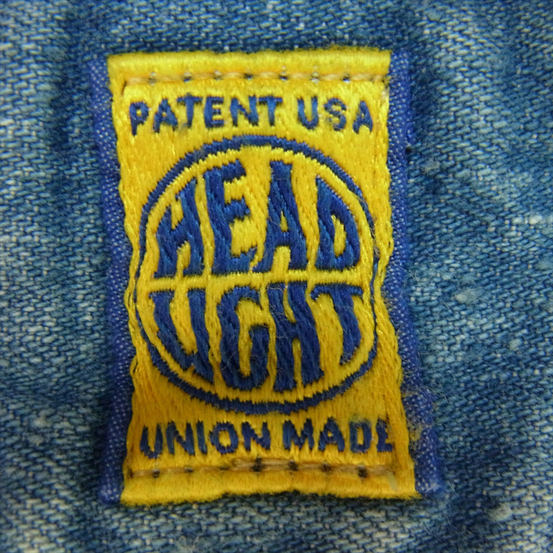 ニューマニュアル NM-NO.1 DENIM JACKET ONE-WASHED HEADLIGHT ZIP JACKET デニム ハード ライト ジップ ジャケット インディゴブルー系【中古】