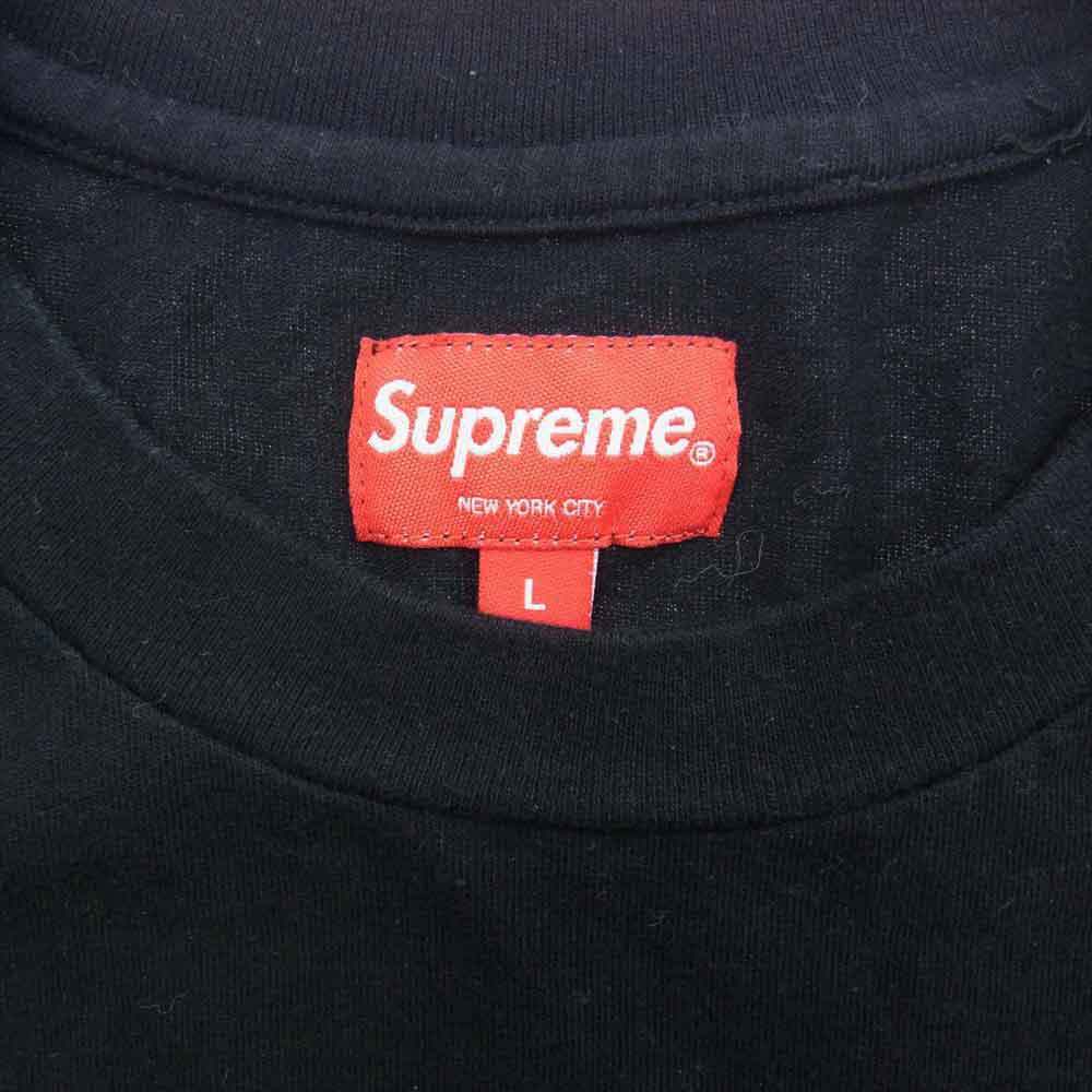 Supreme シュプリーム 17AW Crash Tee クラッシュ バックロゴ プリント 半袖 Tシャツ ブラック系 L【中古】
