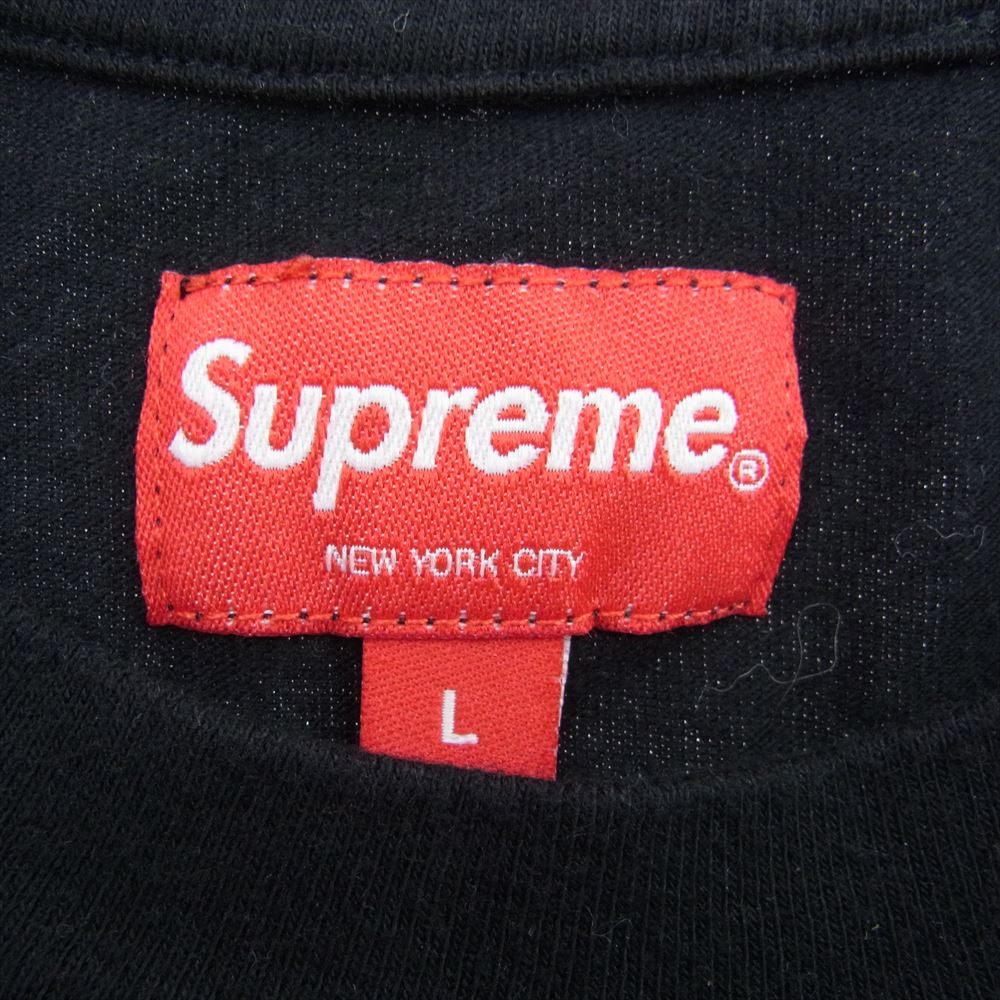 Supreme シュプリーム 17AW Crash Tee クラッシュ バックロゴ プリント 半袖 Tシャツ ブラック系 L【中古】