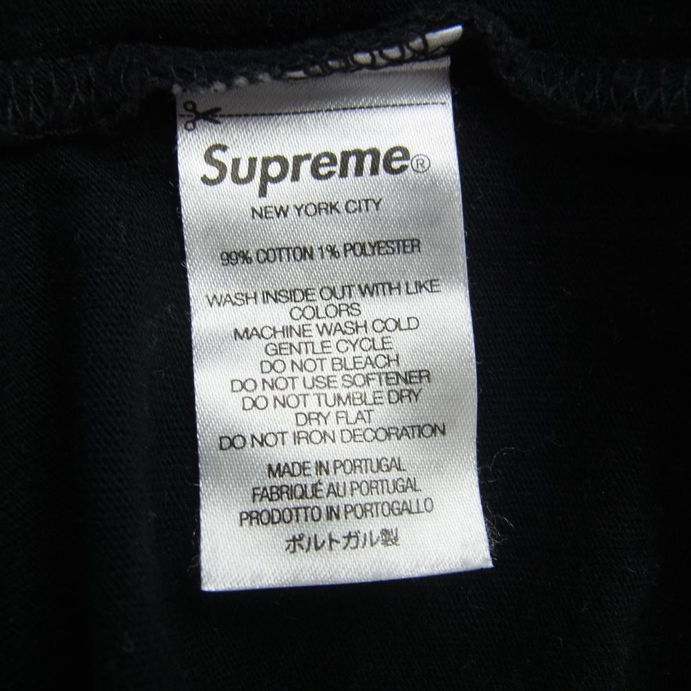 Supreme シュプリーム 17AW Crash Tee クラッシュ バックロゴ プリント 半袖 Tシャツ ブラック系 L【中古】