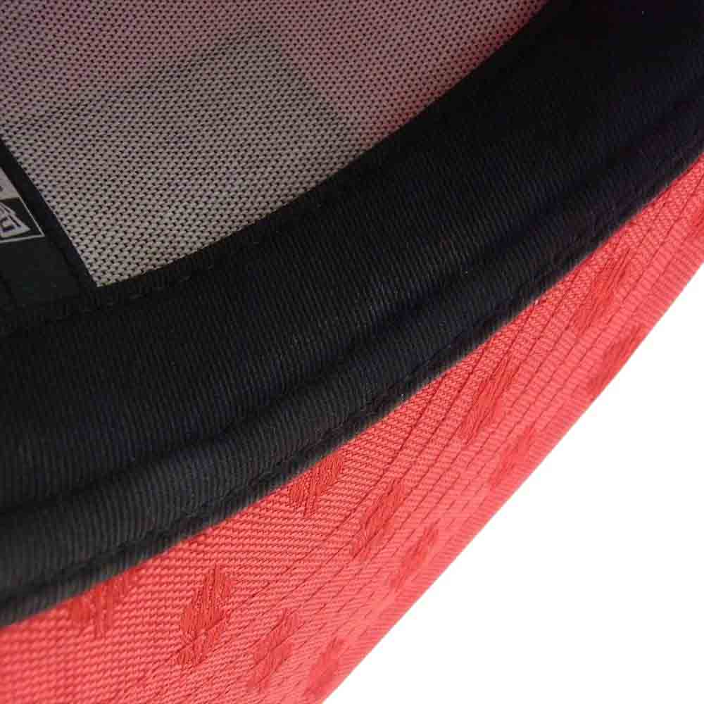 Supreme シュプリーム 18SS × NEW ERA ニューエラ MONOGRAM BOX LOGO モノグラム ボックスロゴ キャップ 帽子 レッド系 63.5【中古】