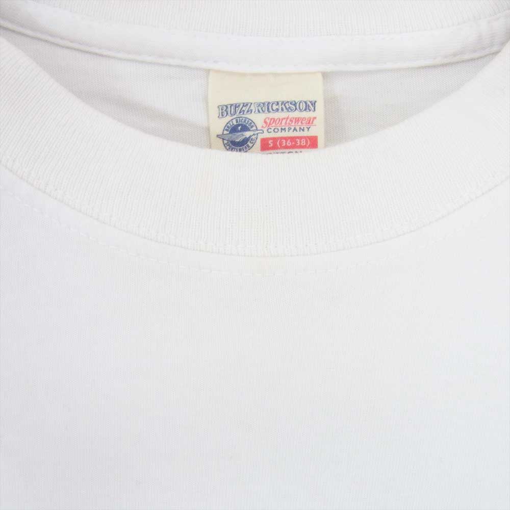 Buzz Rickson's バズリクソンズ LOCKHEED バックプリント クルーネック 半袖 Tシャツ ホワイト系 S【中古】