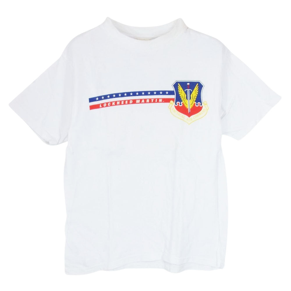 Buzz Rickson's バズリクソンズ LOCKHEED MARTIN  バックプリント 半袖 Tシャツ ホワイト系 S【中古】
