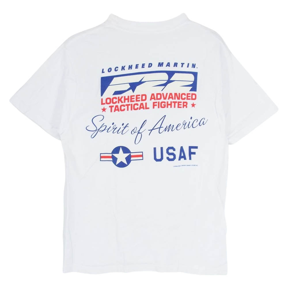 Buzz Rickson's バズリクソンズ LOCKHEED MARTIN  バックプリント 半袖 Tシャツ ホワイト系 S【中古】