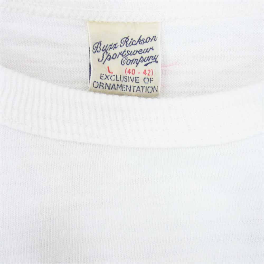 Buzz Rickson's バズリクソンズ OKINAWA SHIMA バックプリント 半袖 Tシャツ ホワイト系 L【中古】