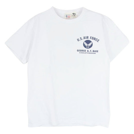 Buzz Rickson's バズリクソンズ USAF GEORGE A.F.BASE プリント Tシャツ ホワイト系 M【中古】