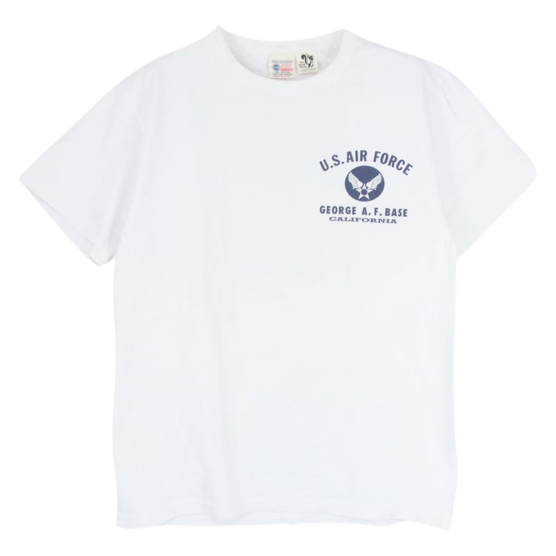 Buzz Rickson's バズリクソンズ USAF GEORGE A.F.BASE プリント Tシャツ ホワイト系 M【中古】