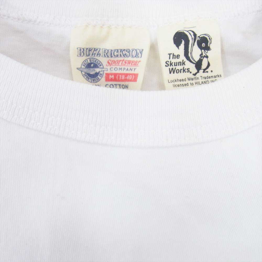 Buzz Rickson's バズリクソンズ USAF GEORGE A.F.BASE プリント Tシャツ ホワイト系 M【中古】