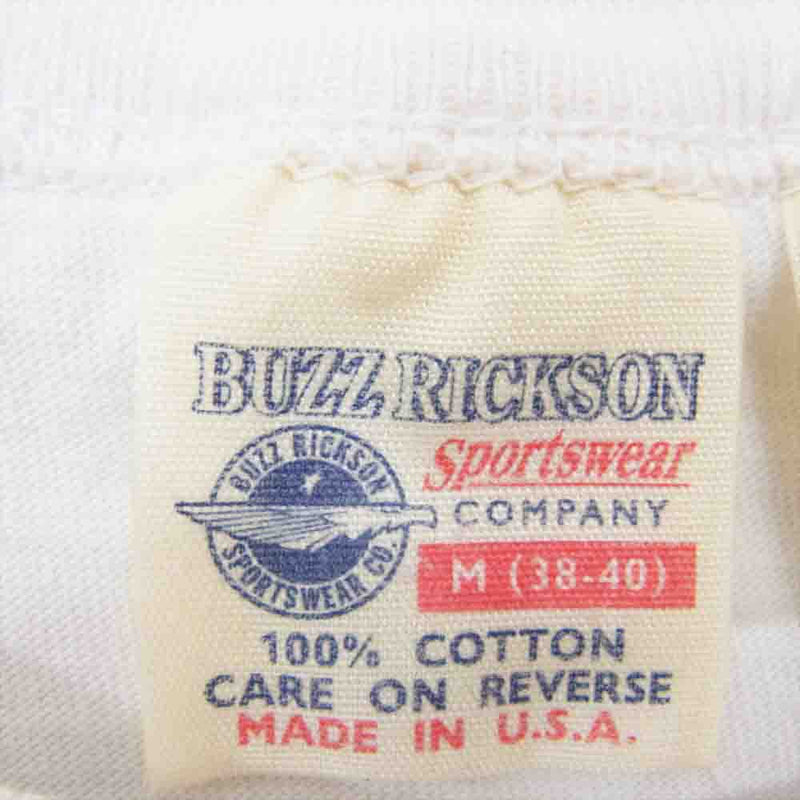 Buzz Rickson's バズリクソンズ USAF GEORGE A.F.BASE プリント Tシャツ ホワイト系 M【中古】