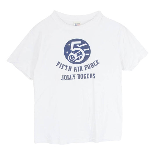 Buzz Rickson's バズリクソンズ 50 FIFTH AIR FORCE バックプリント 半袖 Tシャツ ホワイト系 S【中古】