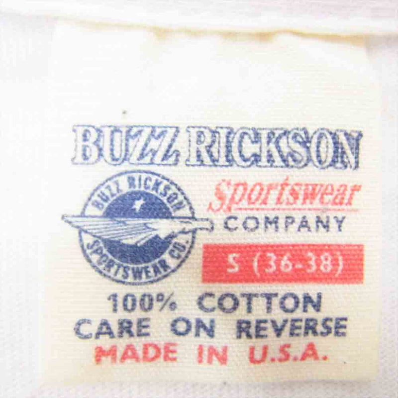 Buzz Rickson's バズリクソンズ 50 FIFTH AIR FORCE バックプリント 半袖 Tシャツ ホワイト系 S【中古】