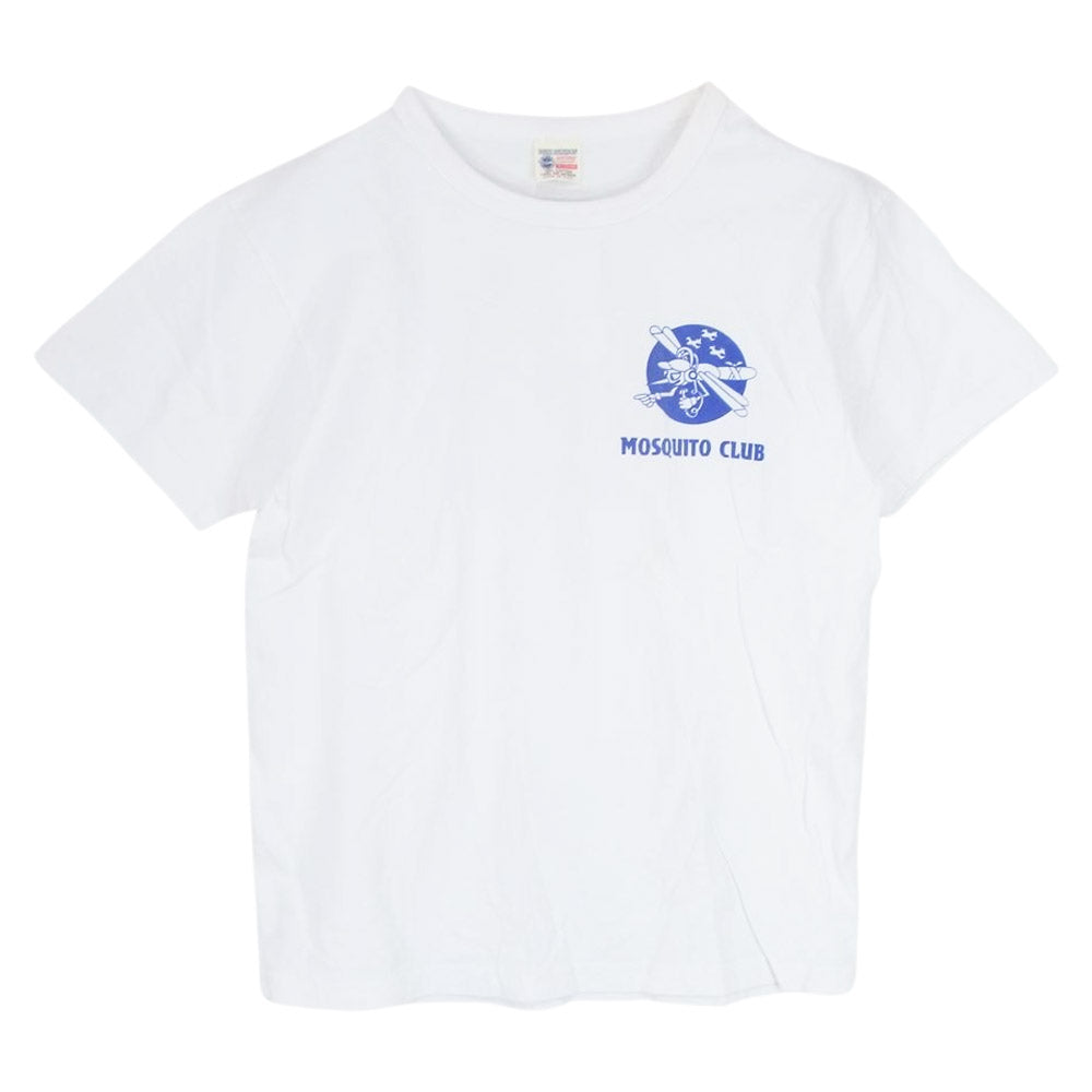 Buzz Rickson's バズリクソンズ MOSQUITO CLUB プリント Tシャツ ホワイト系 M【中古】
