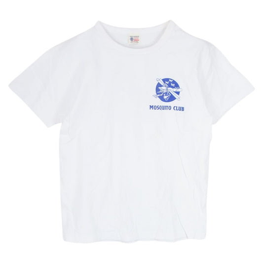 Buzz Rickson's バズリクソンズ MOSQUITO CLUB プリント Tシャツ ホワイト系 M【中古】