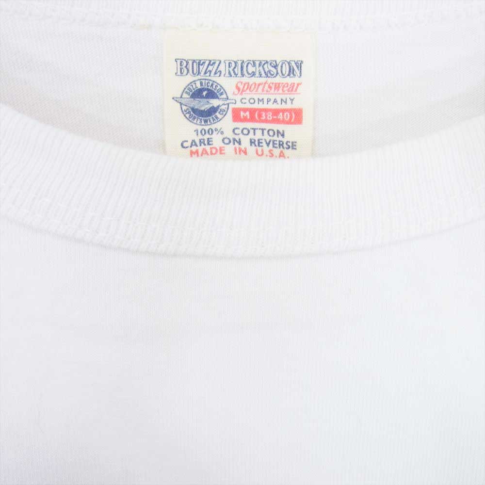 Buzz Rickson's バズリクソンズ MOSQUITO CLUB プリント Tシャツ ホワイト系 M【中古】