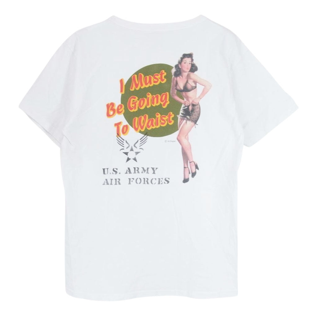 Buzz Rickson's バズリクソンズ USAF ステンシルプリント Tシャツ ホワイト系 M【中古】