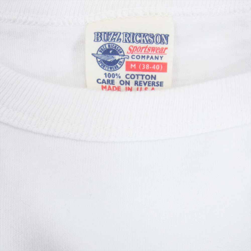 Buzz Rickson's バズリクソンズ mighty eighth バックプリント Tシャツ ホワイト系 M【中古】