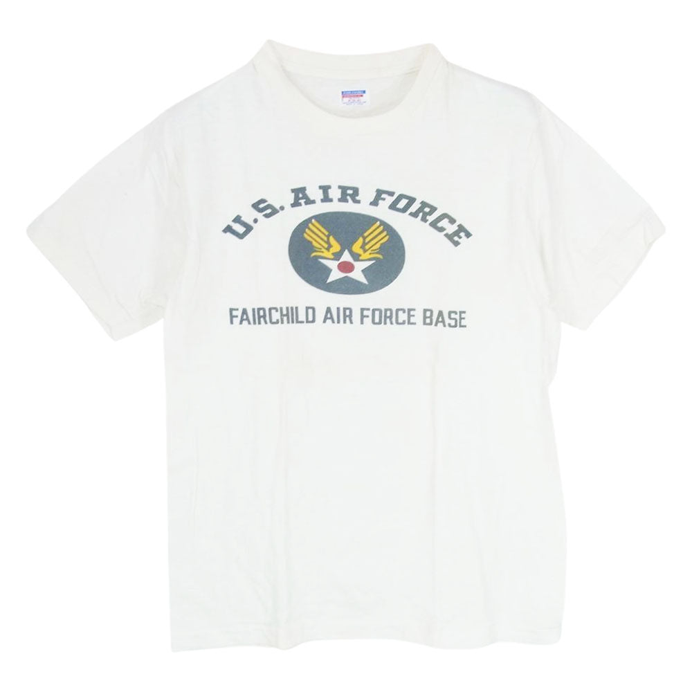 ダブルワークス US.AIR FORCE FAIRCHILD AIR FORCE BASE プリント 半袖 Tシャツ ホワイト系 M【中古】
