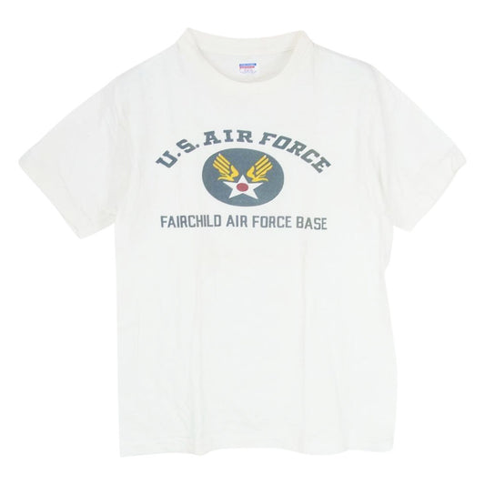 ダブルワークス US.AIR FORCE FAIRCHILD AIR FORCE BASE プリント 半袖 Tシャツ  ホワイト系 M【中古】
