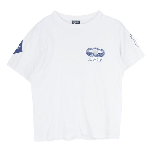 カスタムキング GERONIMO 501ST PIR バックプリント ロゴ 半袖 Tシャツ ホワイト系 サイズ表記無【中古】