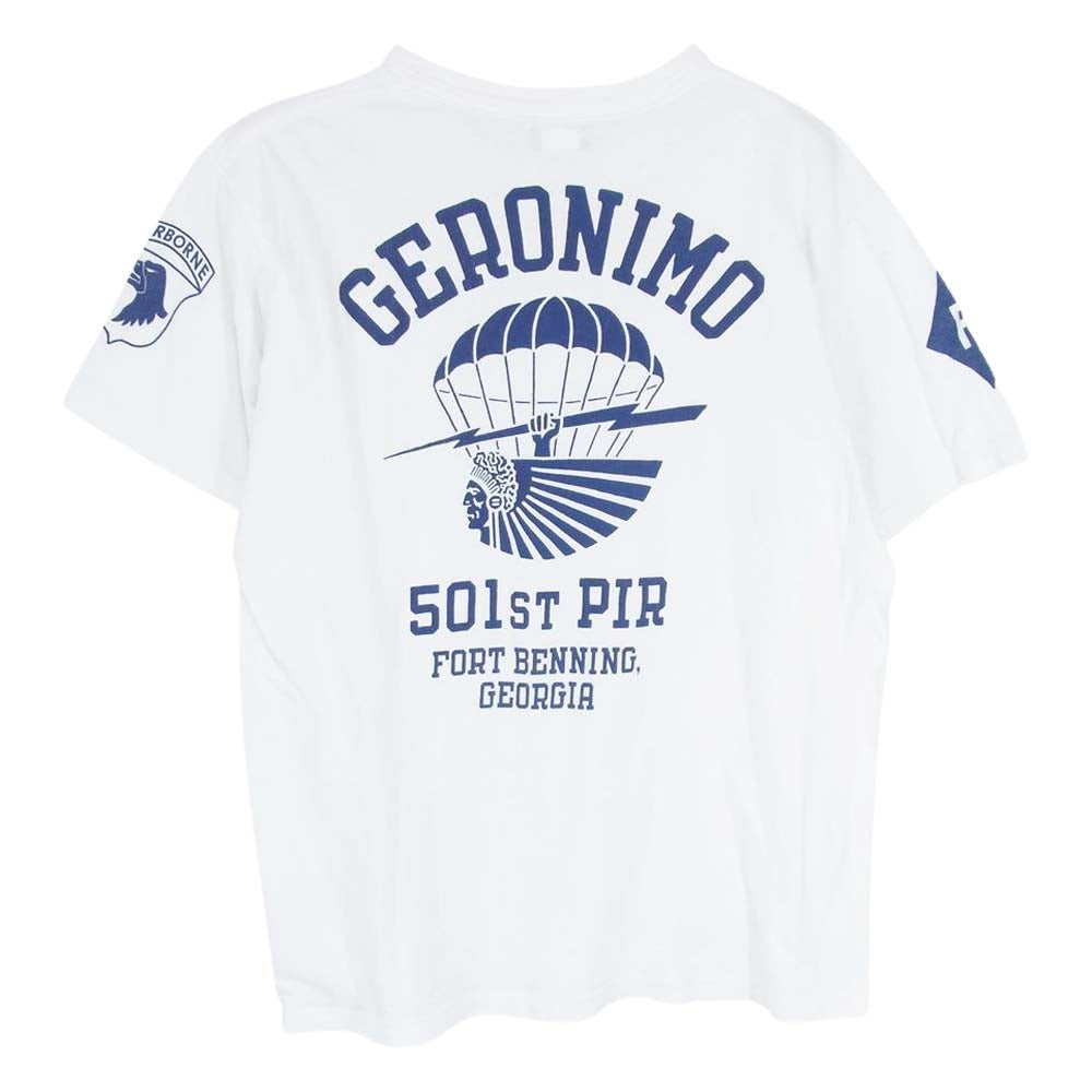 カスタムキング GERONIMO 501ST PIR バックプリント ロゴ 半袖 Tシャツ ホワイト系 サイズ表記無【中古】