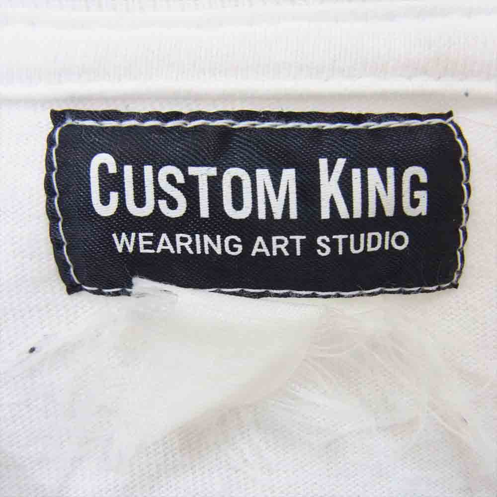 カスタムキング GERONIMO 501ST PIR バックプリント ロゴ 半袖 Tシャツ ホワイト系 サイズ表記無【中古】