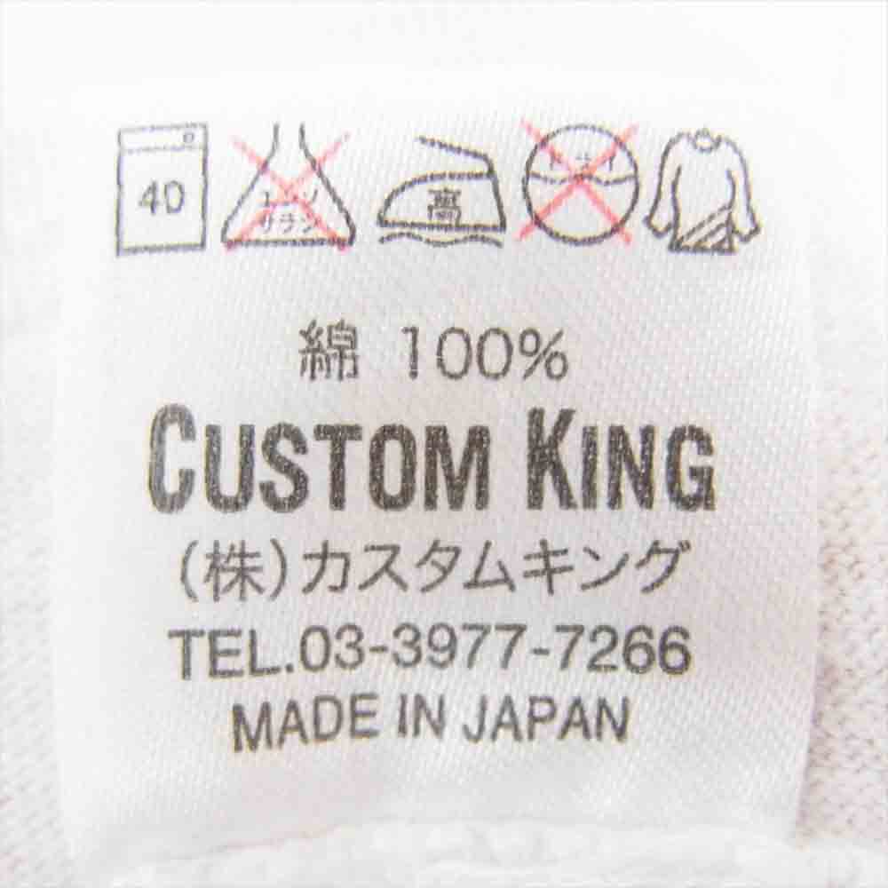 カスタムキング GERONIMO 501ST PIR バックプリント ロゴ 半袖 Tシャツ ホワイト系 サイズ表記無【中古】